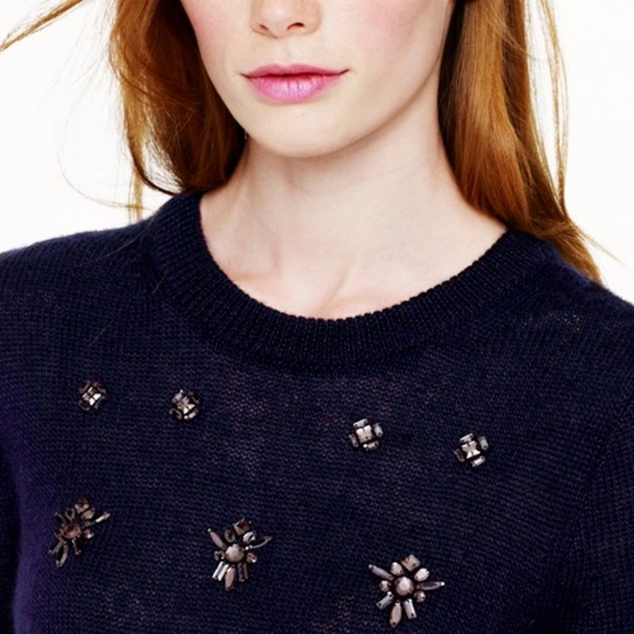 J.Crew - Jeweled Cluster Sweater - Picture 2 of 3